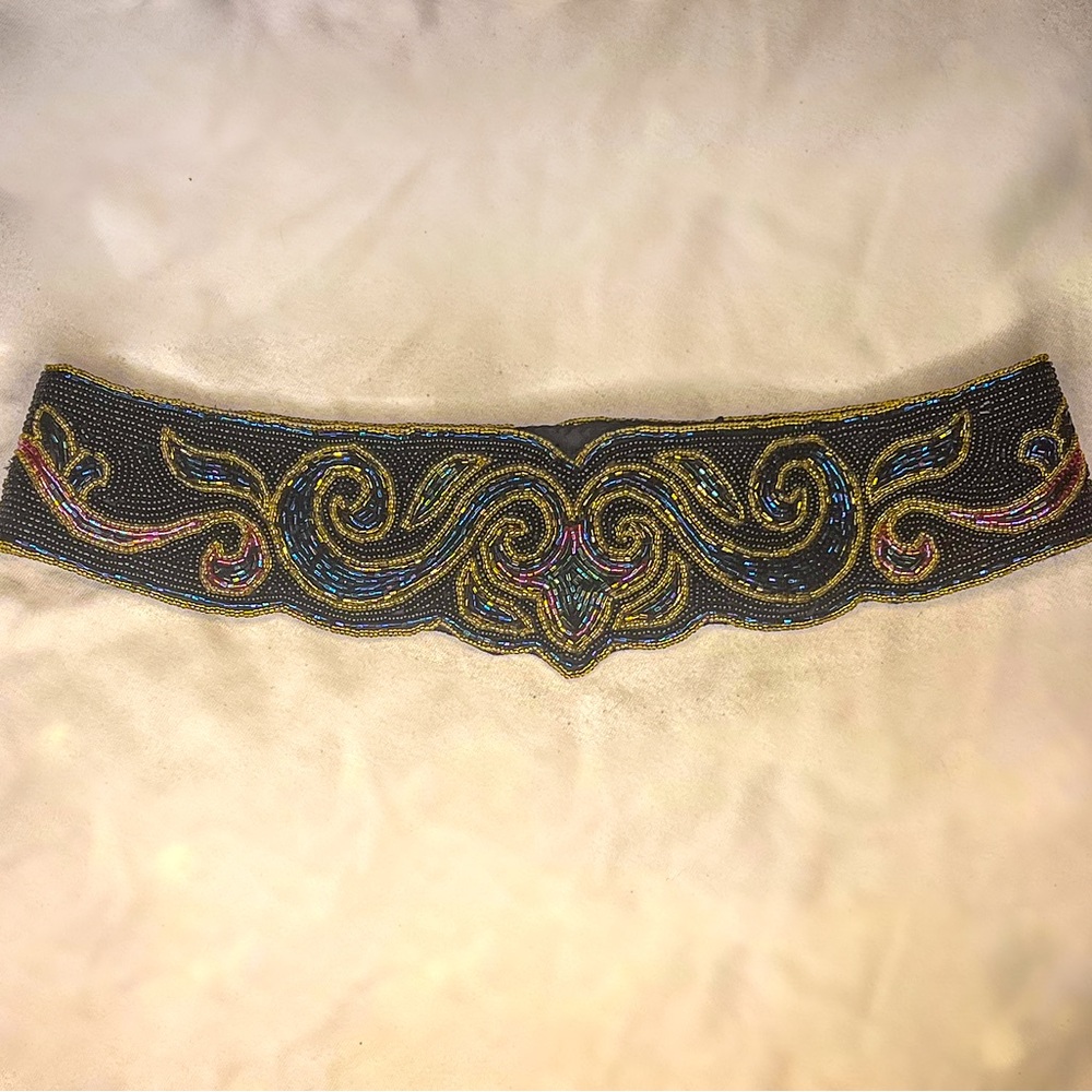 Haute Couture Tambour Beaded-Embroidery Belt
